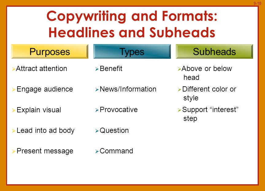 Ad copywriting services information